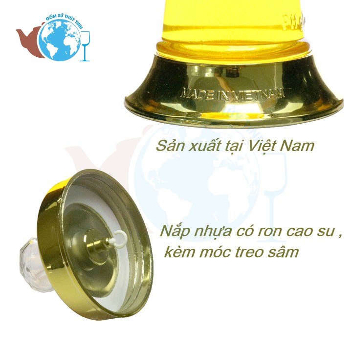 [HCM]Bình ngâm rượu sâm thủy tinh 2 lít
