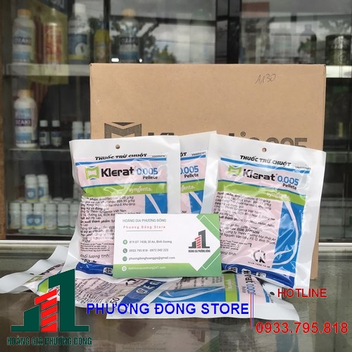 Thuốc diệt chuột Klerat 0.005 (50gam, 1kg)
