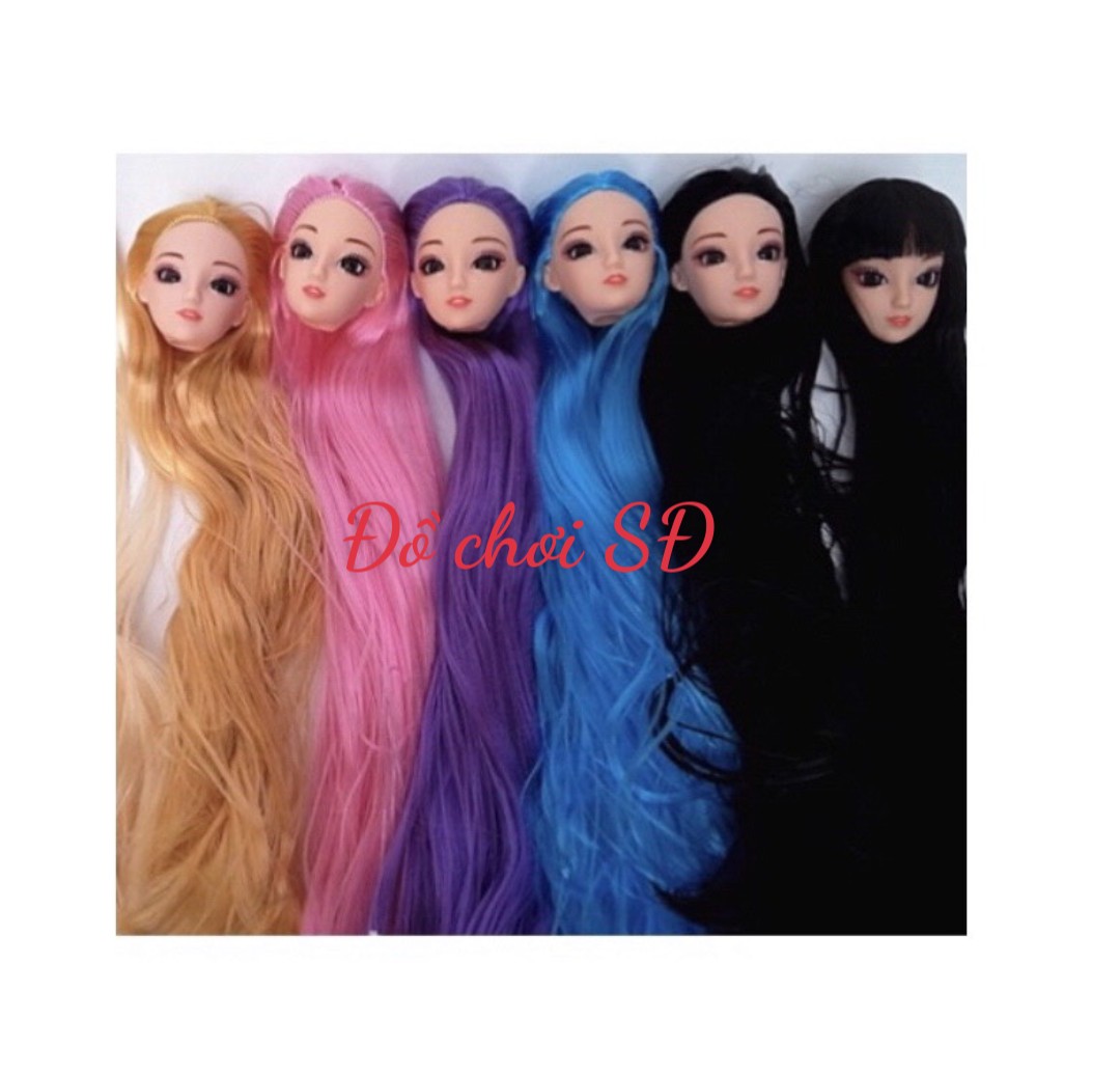 ĐẦU BÚP BÊ TÓC DÀI ĐẾN CHÂN - TÓC THẲNG