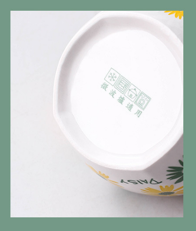 [HCM]Chén Bát Ăn Cơm Bằng Sứ Hình Hoa Cúc Dâu Tây Cherry
