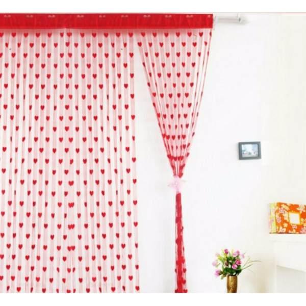 RÈM TREO CỬA HÌNH TIM/HOA 1M x 2M