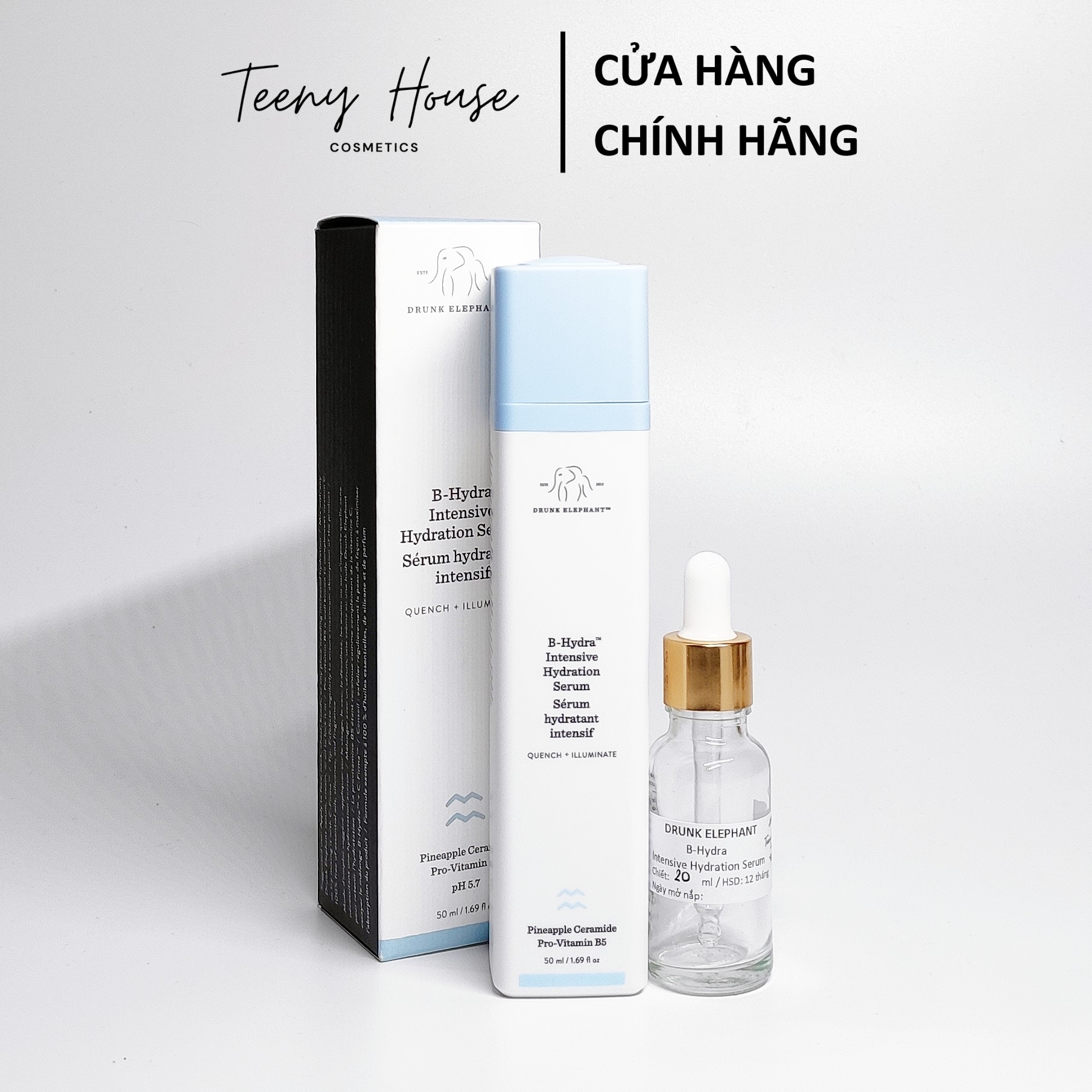 [Chiết-Gốc] Serum cấp nước phục hồi da Drunk Elephant B-Hydra Intensive Hydration