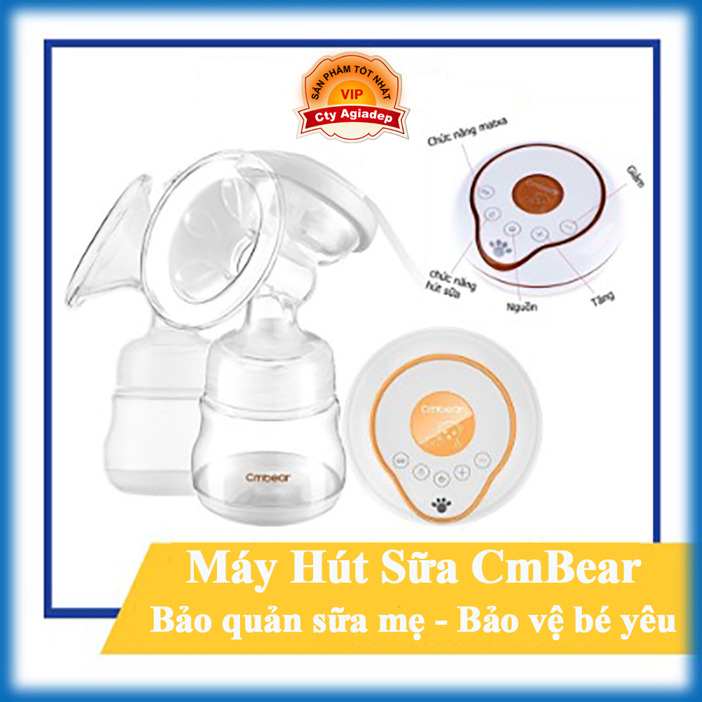 Máy hút sữa điện đôi cmbear 9 cấp độ hút có matxa không đau rát- ️bảo hành chính hãng