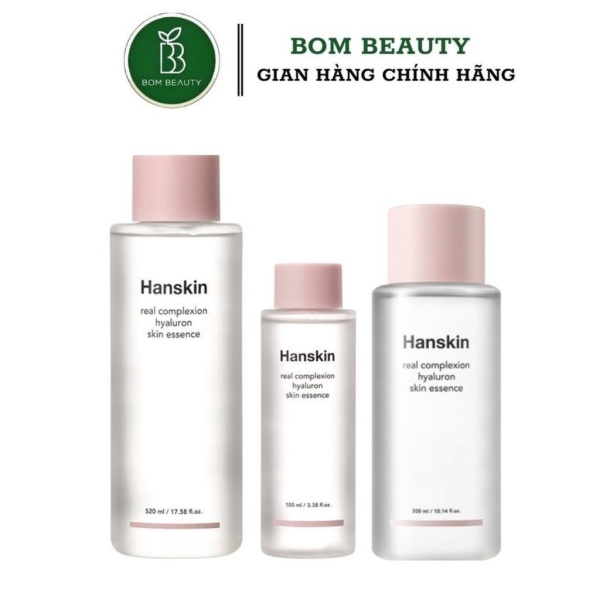 (bombeauty) Nước hoa hồng cấp ẩm Hanskin Real Complexion Hyaluron Skin Essence Toner nhập khẩu