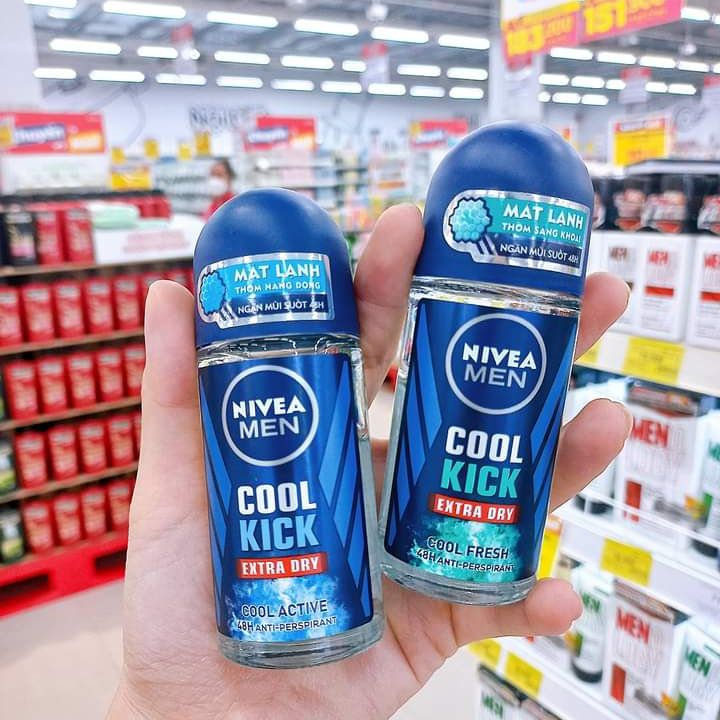 Lăn ngăn mùi NIVEA MEN Cool Kick Mát Lạnh 50ml