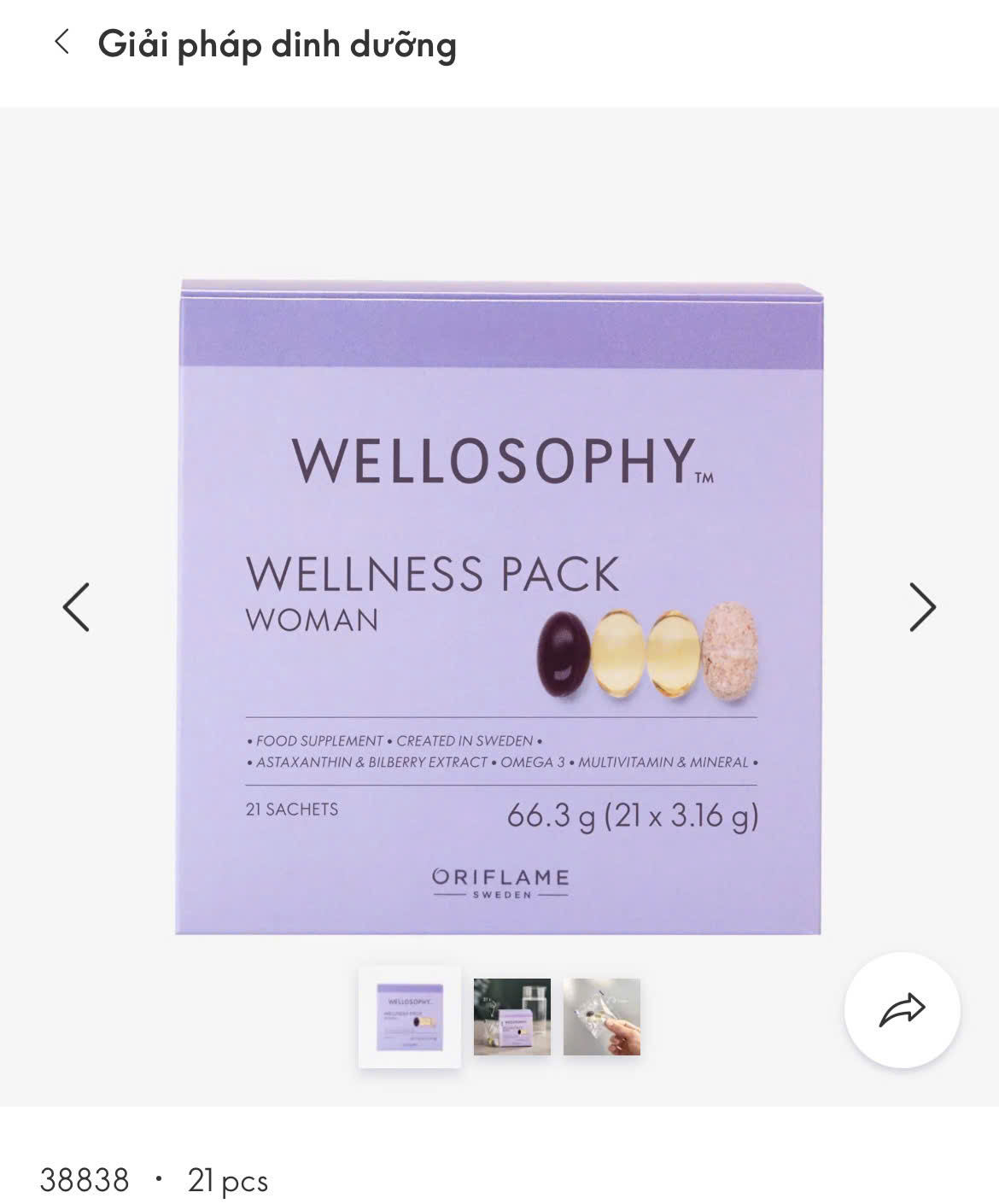 29696 Wellnesss Pack Dành Cho Nữ(thay mã 38838)IB MUA ĐƯỢC GIÁ TỐT