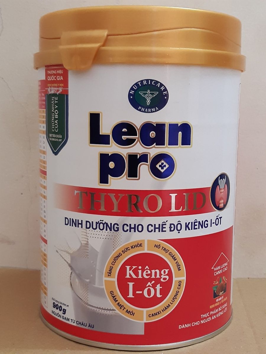 SỮA LEAN PRO THYROLID 900G_(DINH DƯỠNG CƯỜNG GIÁP, UNG THƯ GIÁP ĐANG KIÊNG I ỐT)