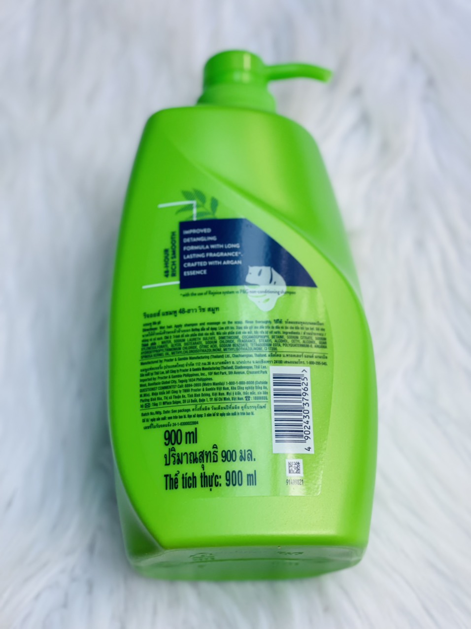 Dầu gội REJOICE 900ml - Siêu mềm mượt 48h