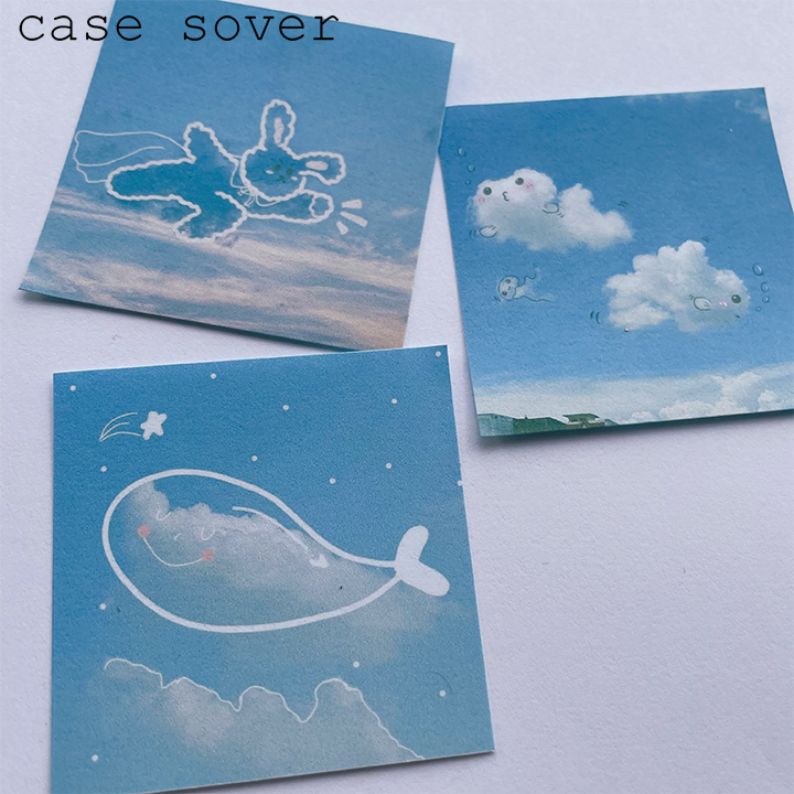 Set 15 Sticker Chủ Đề Cute Sky Trang Trí Sổ, Planner,... - Case Sover
