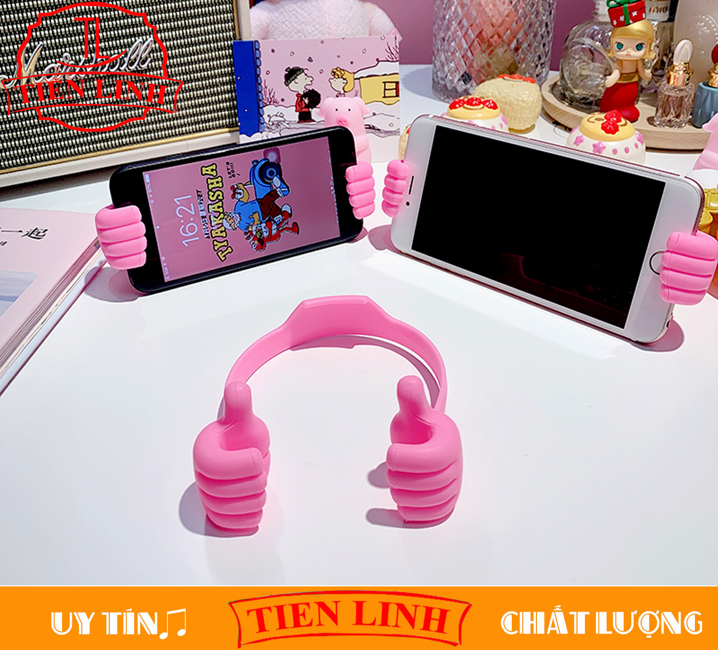 4 to 7 inch arm shape iPad phone holder stands for a variety of screen sizes from evening tablets