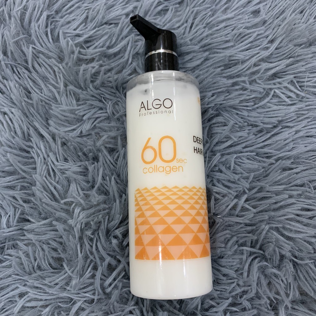 Hấp dầu phủ lụa Collagen 60s Deep Repair Hair Mask Algo 500ml