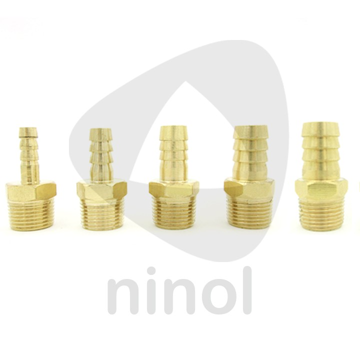 Nối thau đuôi chuột ren ngoài ren 9.6-21 mm