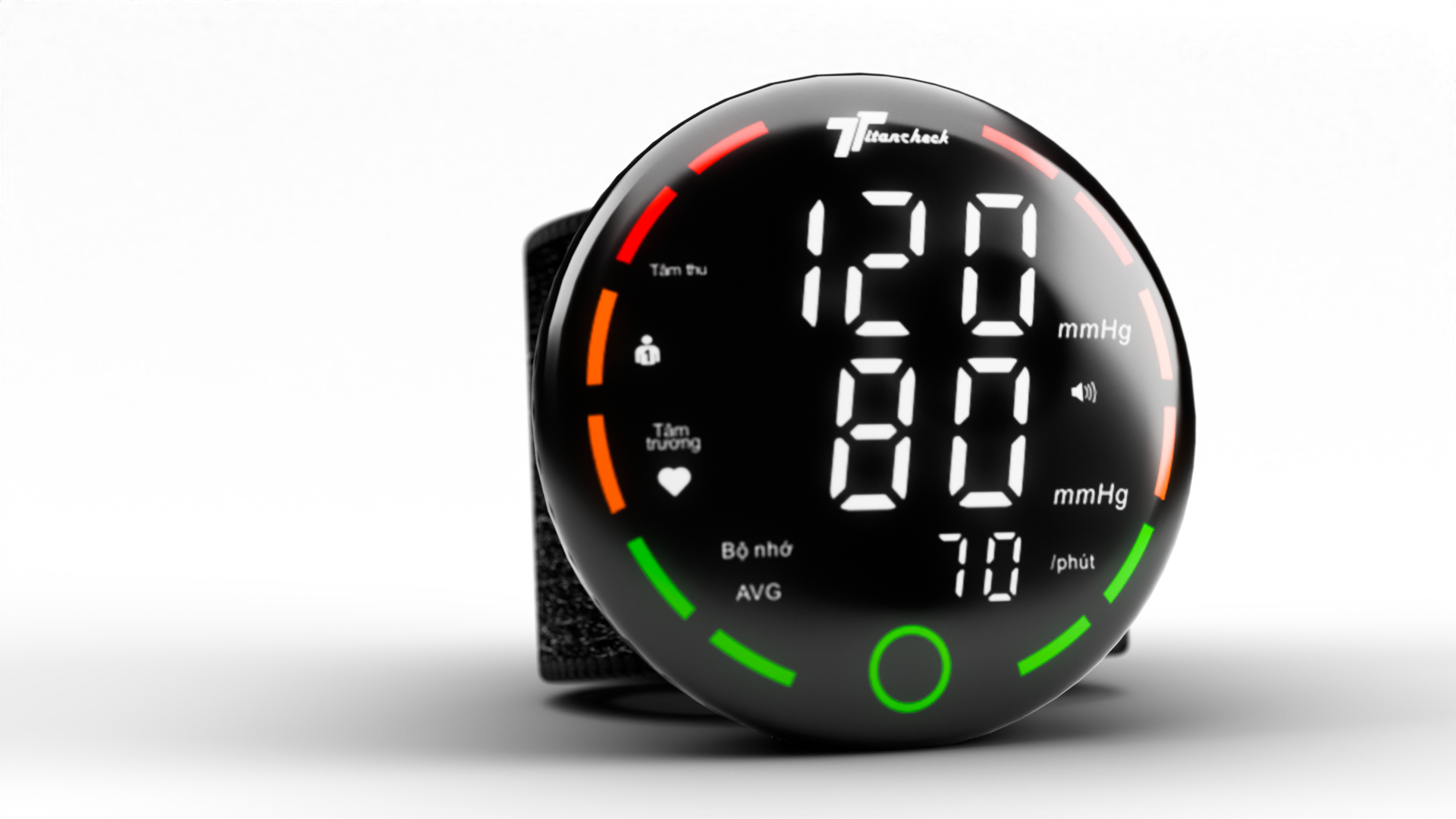 Máy đo huyết áp cổ tay TITANCHECK B01C Pin sạc Lithium,Màn hình led kỹ thuật số, giọng nói tiếng Việt bảo hành chính hãng 3 năm