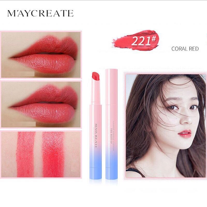 Son môi dưỡng ẩm bền màu Maycreate MX