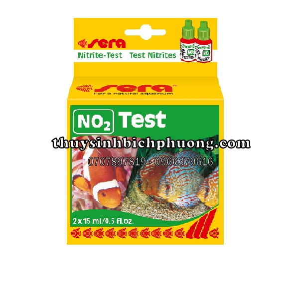 Dung dịch kiểm tra nồng độ no2 nitrit sera đức | test độ cứng của nước hồ cá tép thuỷ sinh