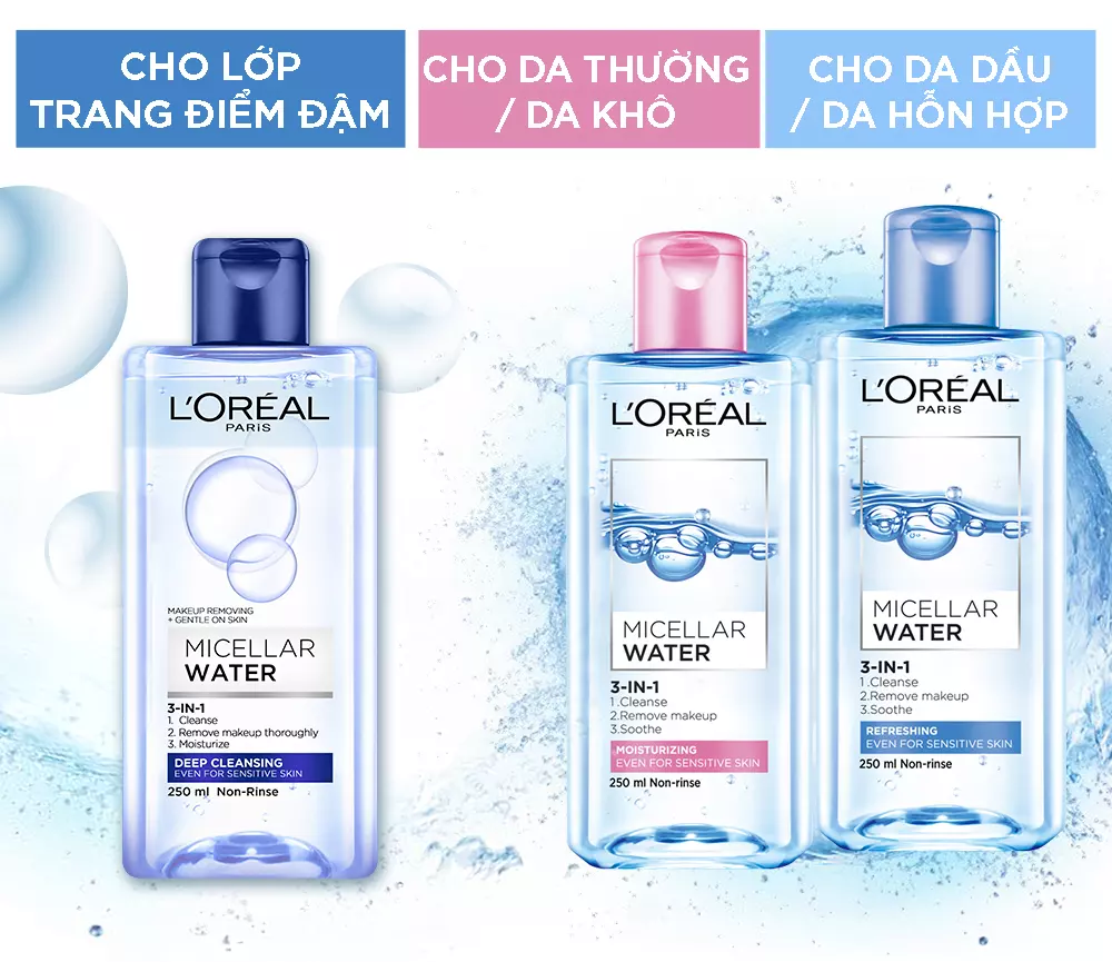 Nước Tẩy Trang L'Oreal Paris Micellar Water 400Ml