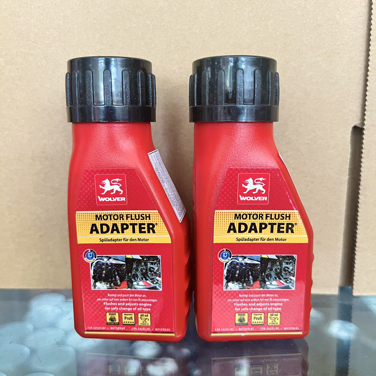 Wolver Moto Flush Adapter Engine Cleaning Solution 60ml for German Imported Motorcycles