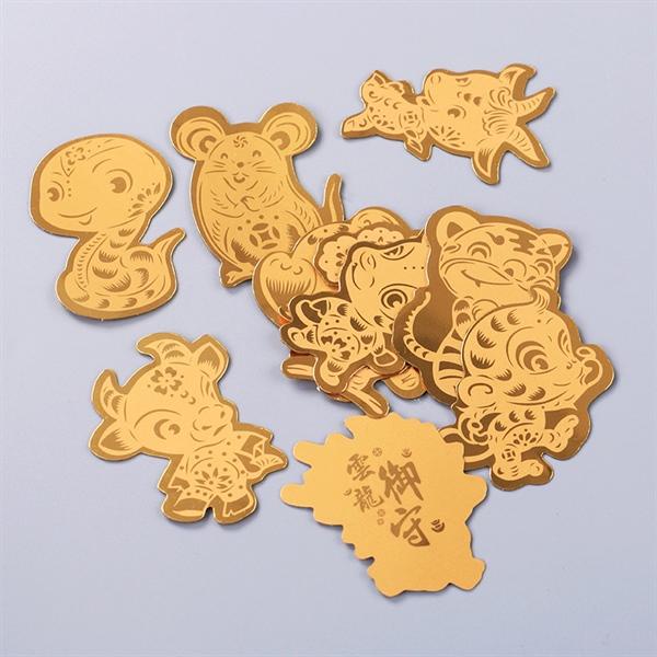Miếng Dán Điện Thoại Mèo thầƞ Եài, 12 con giáp may mắn