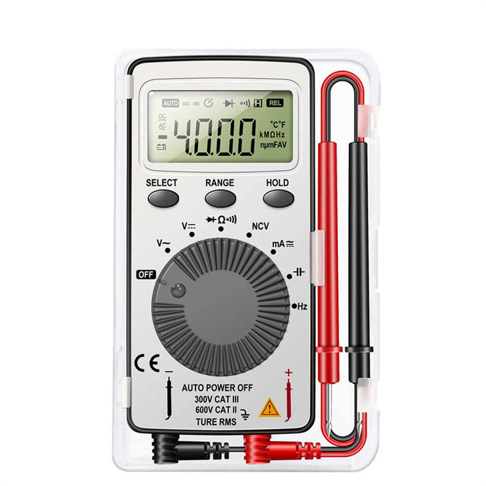 Shockley ANENG Thiết Bị Kiểm Tra Mini Đồng Hồ Vạn Năng Kỹ Thuật Số Di Động Vôn Kế Ampe Ohm Chống Cháy Tự Động Sạc Được Tầm Xa TRMS