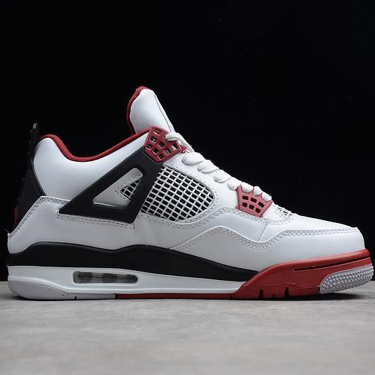 Giày Sneaker J0rdan 4 Fire Red ( JD4 đỏ trắng)