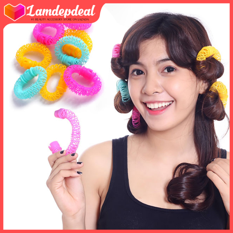 Lamdepdeal - Lô uốn tóc lò xo không dùng nhiệt - Lô cuốn tóc giá rẻ, dễ sử dụng - Dụng cụ làm tóc. cao cấp