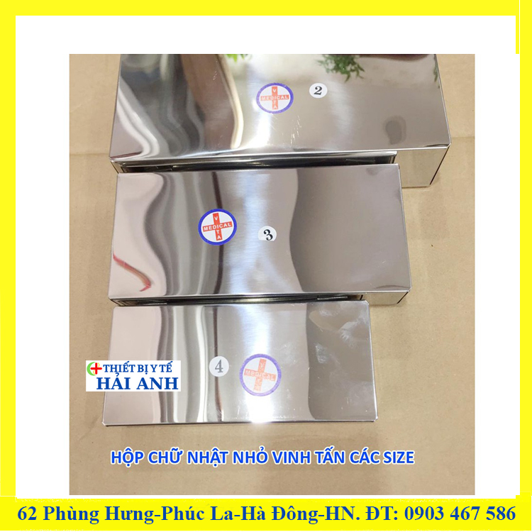 Hộp Inox Chữ Nhật Các Cỡ