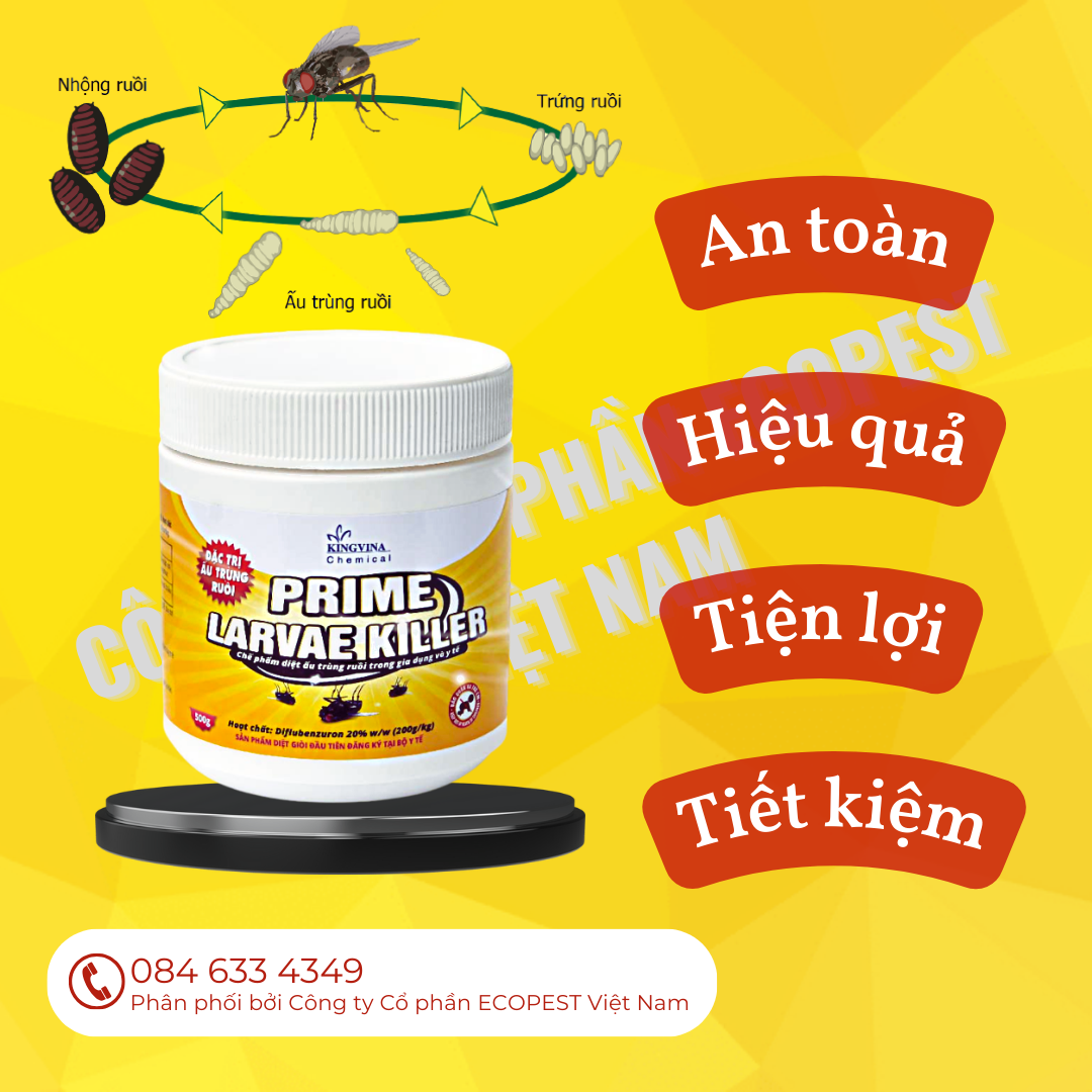 PRIME LARVAE KILLER - Fly larvicide (100% effective)