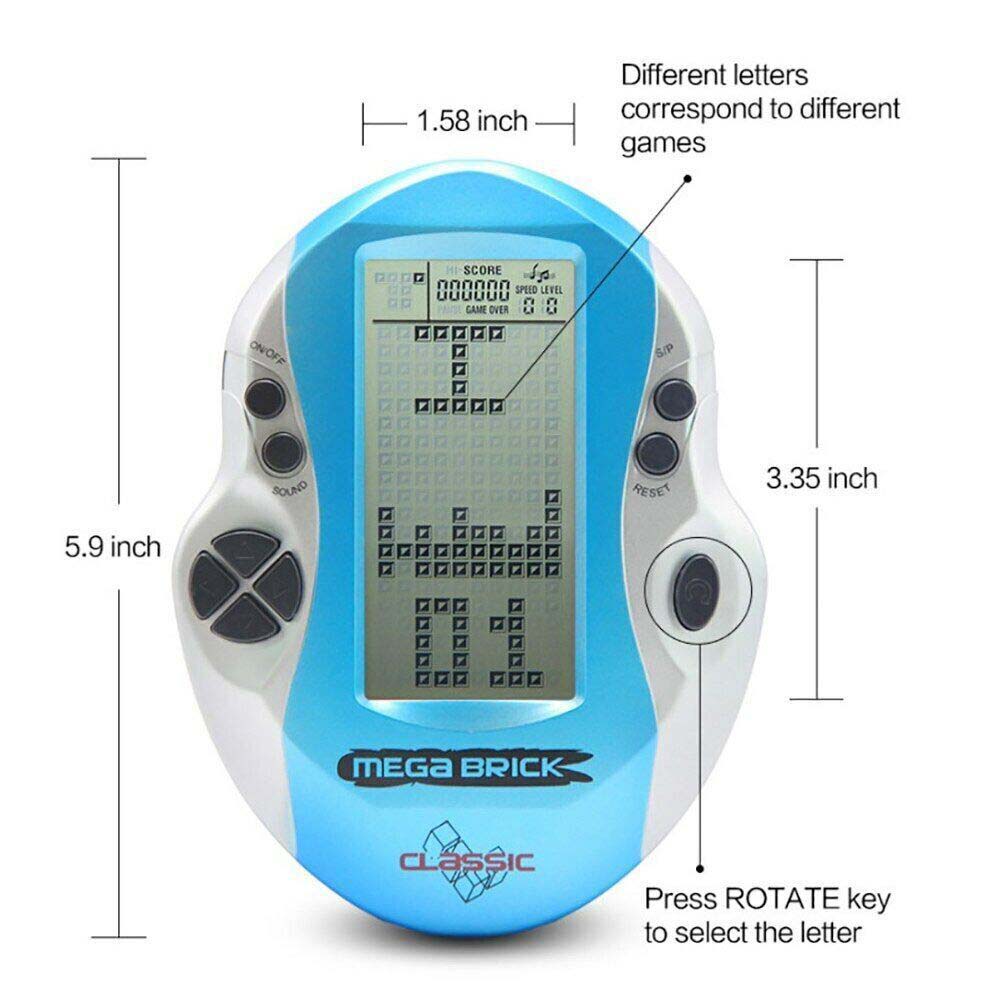 Built-in 26 Classic Games Handheld Video Game Console 3" LCD Mini Portable Brick Game
