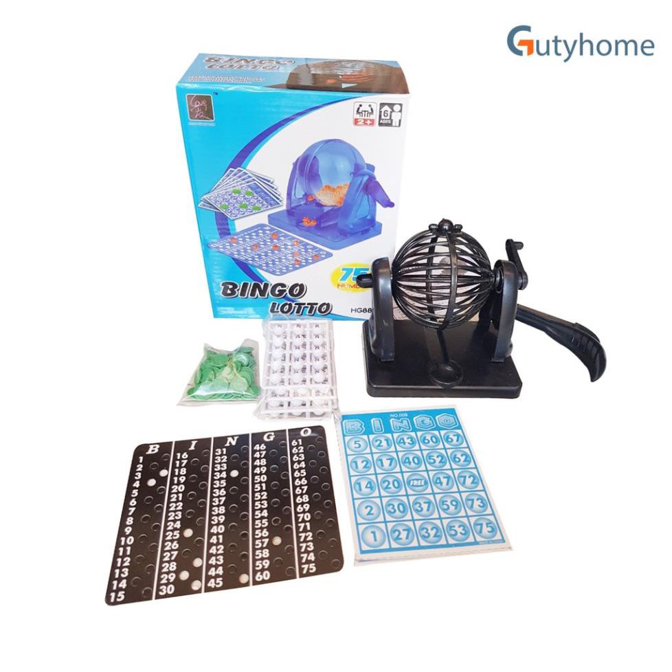 [HCM]BỘ ĐỒ CHƠI LỒNG QUAY LÔ TÔ 75 SỐ BINGO