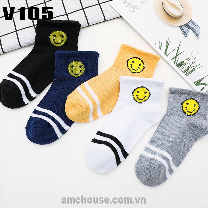 Combo 3 đôi vớ cổ trung họa tiết (nhiều mẫu)