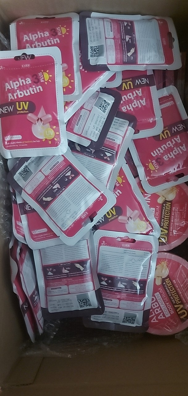 kích trắng vỉ alpha arbutin thái