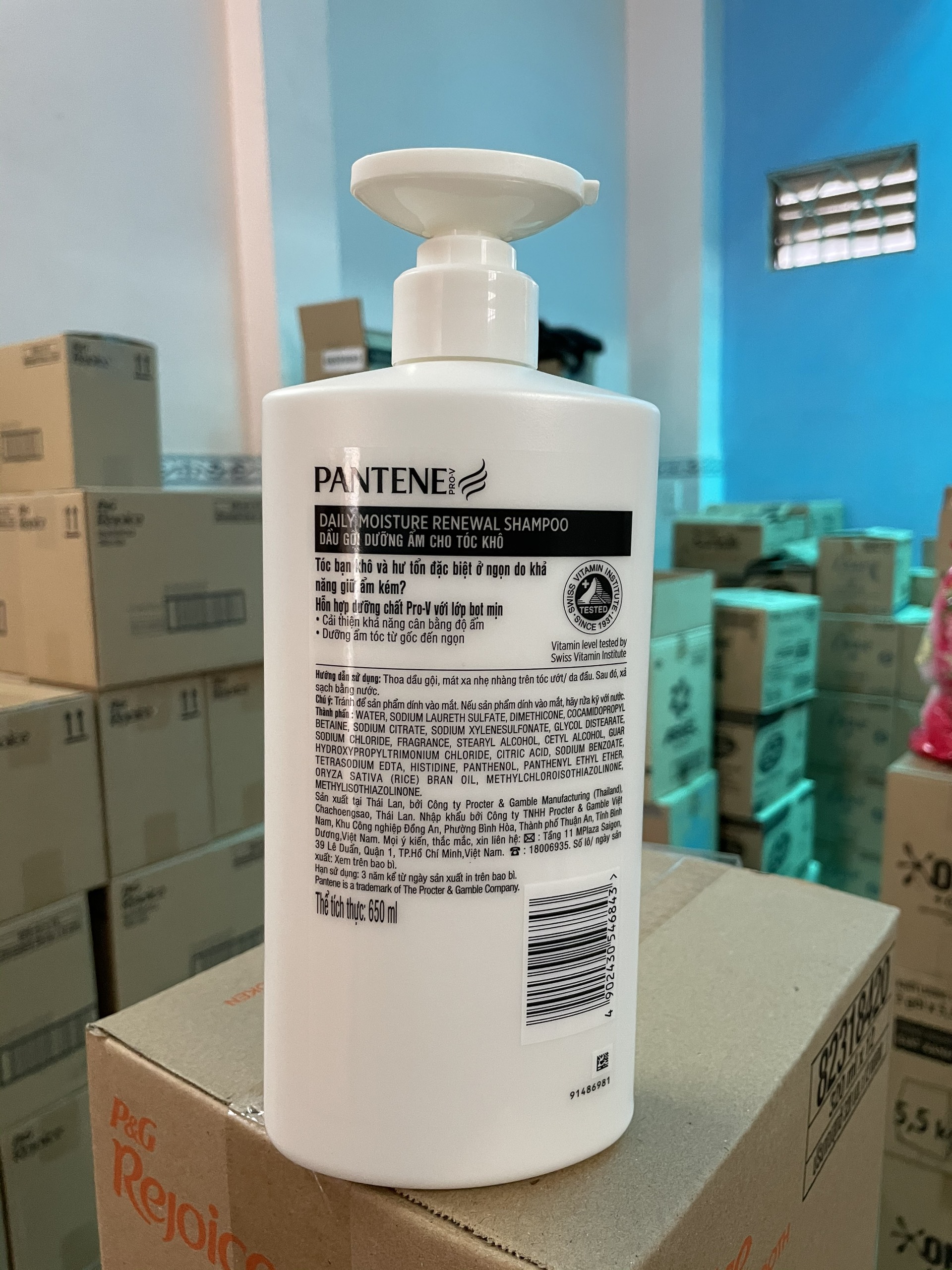 DẦU GỘI PANTENE 650ML DƯỠNG ẨM TÓC KHÔ