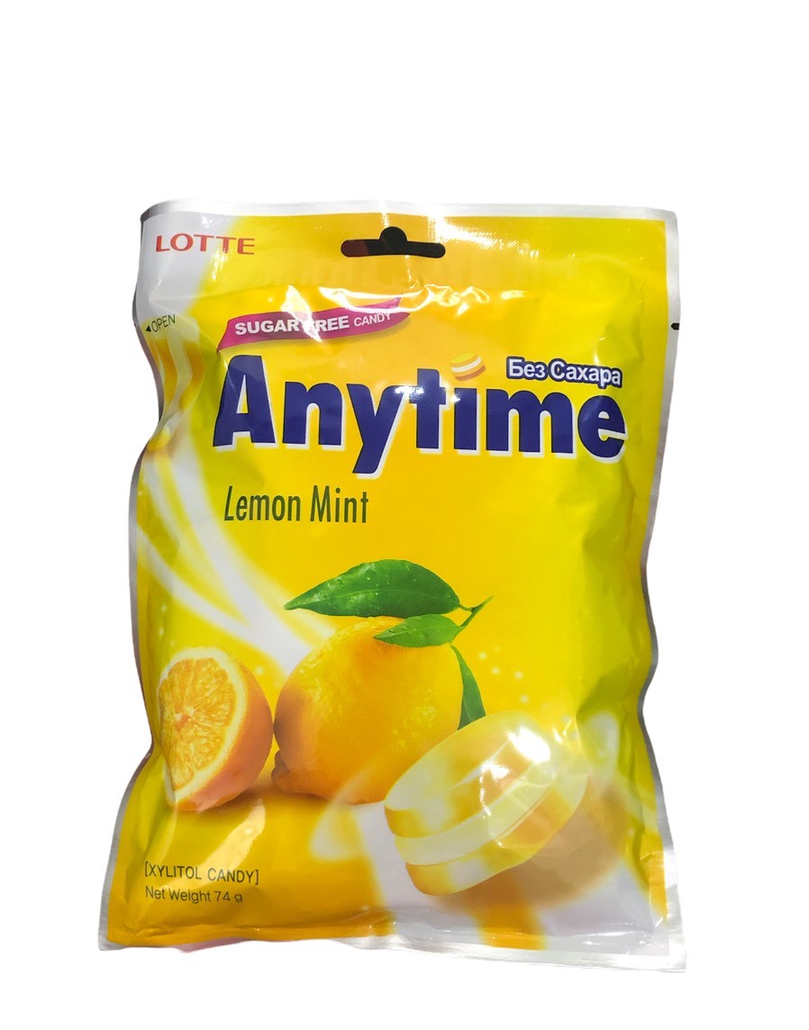 [Kẹo Ngậm] Lotte Xylitol Anytime Vị Chanh Bạc Hà