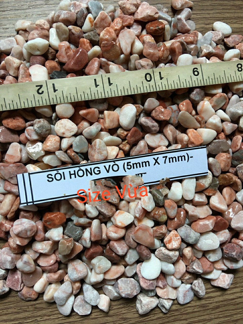 [HCM][[Chọn size] 1 kg Sỏi Hồng Trang Trí Bể Cá Sân Vườn...