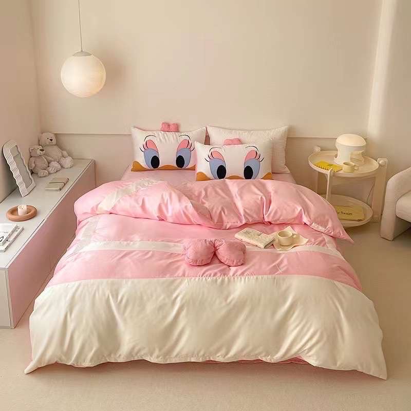 🎀(FREESHIP MAX) SET 5 MÓN VỎ CHĂN GA GỐI PHI LỤA DISNEY MICKEY MOUSE NHẬP KHẨU LOẠI 1