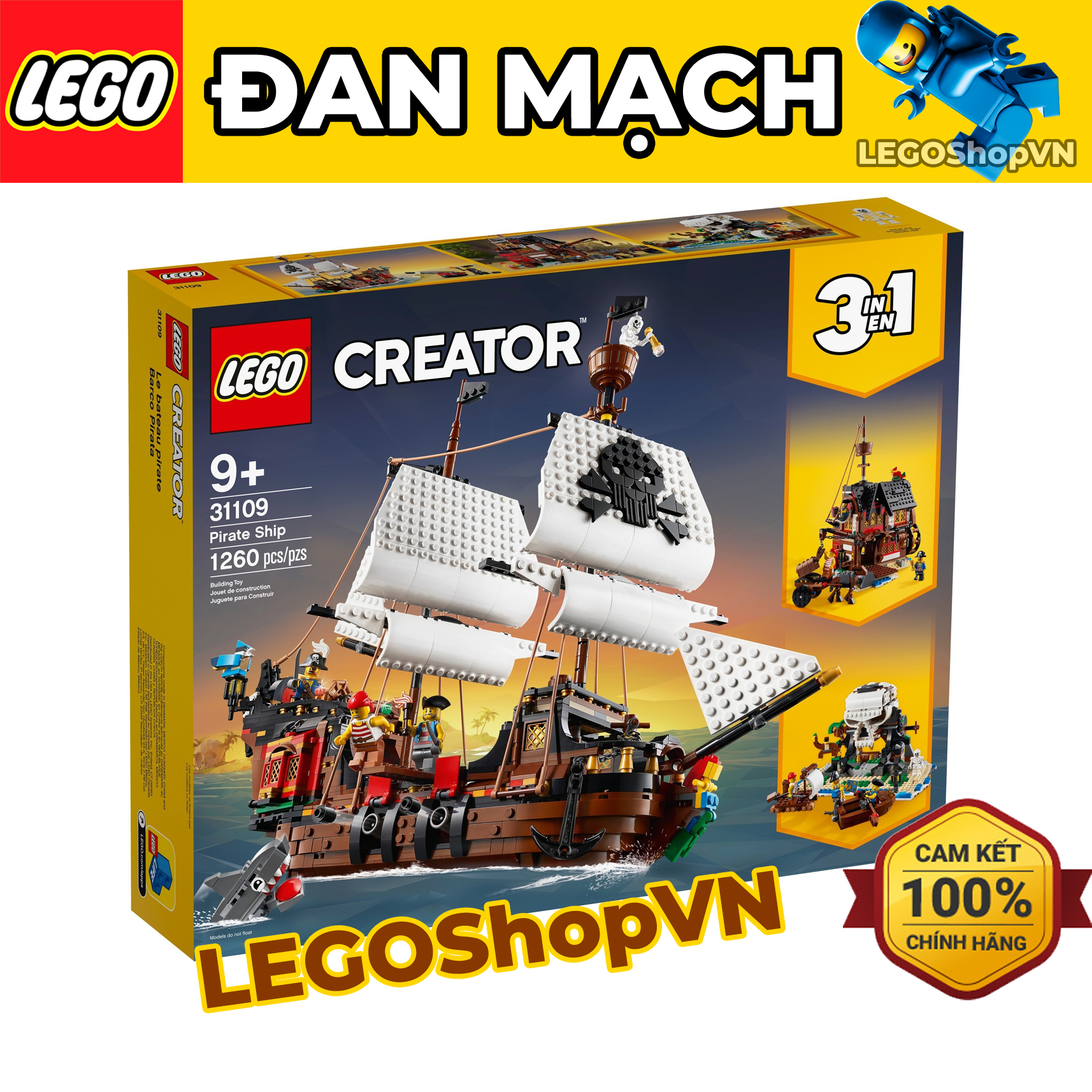 LEGO Creator 31109 Pirate Ship - 레고 크리에이터 해적선 (31109) (정품)