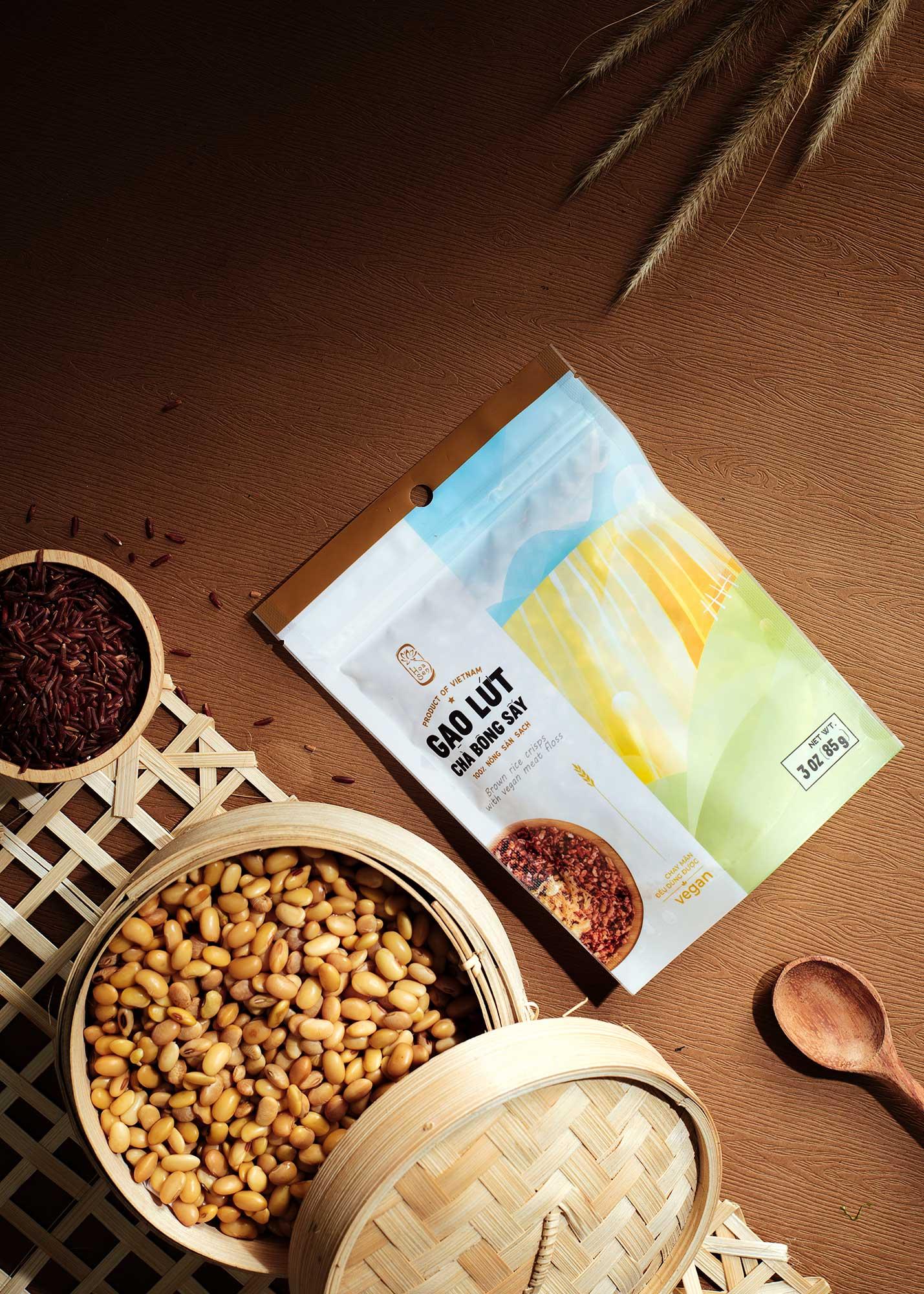 Gạo Lứt Chà Bông Sấy Hoa Sen (Túi 85g)