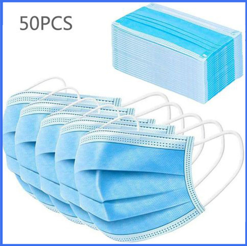 Khau trang y te vải dệt 4 lớp kháng khuẩn KHD - MEDGER màu xanh – hộp 50 cái (cam kết hàng chuẩn, giao đủ hàng)