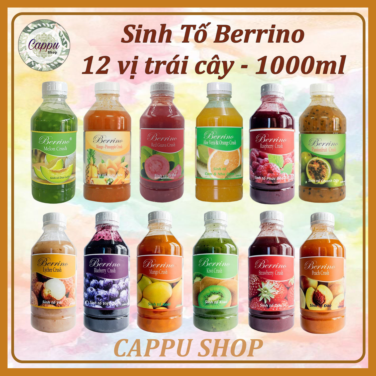 Sinh tố Dưa Lưới Berrino 1L - [FREESHIP]