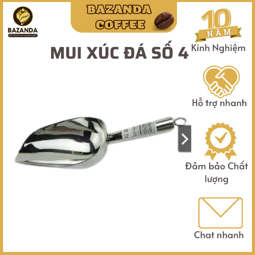 Xúc đá inox 304 số 4 (Cỡ trung)