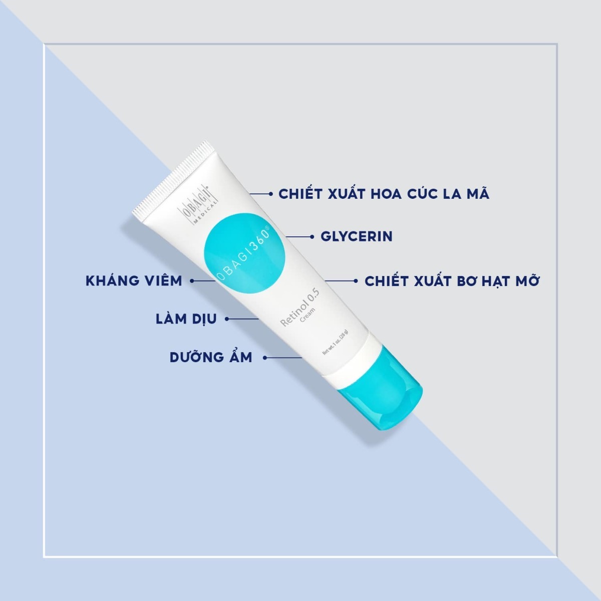 Kem trẻ hóa - hỗ trợ mụn Retinol OBG
