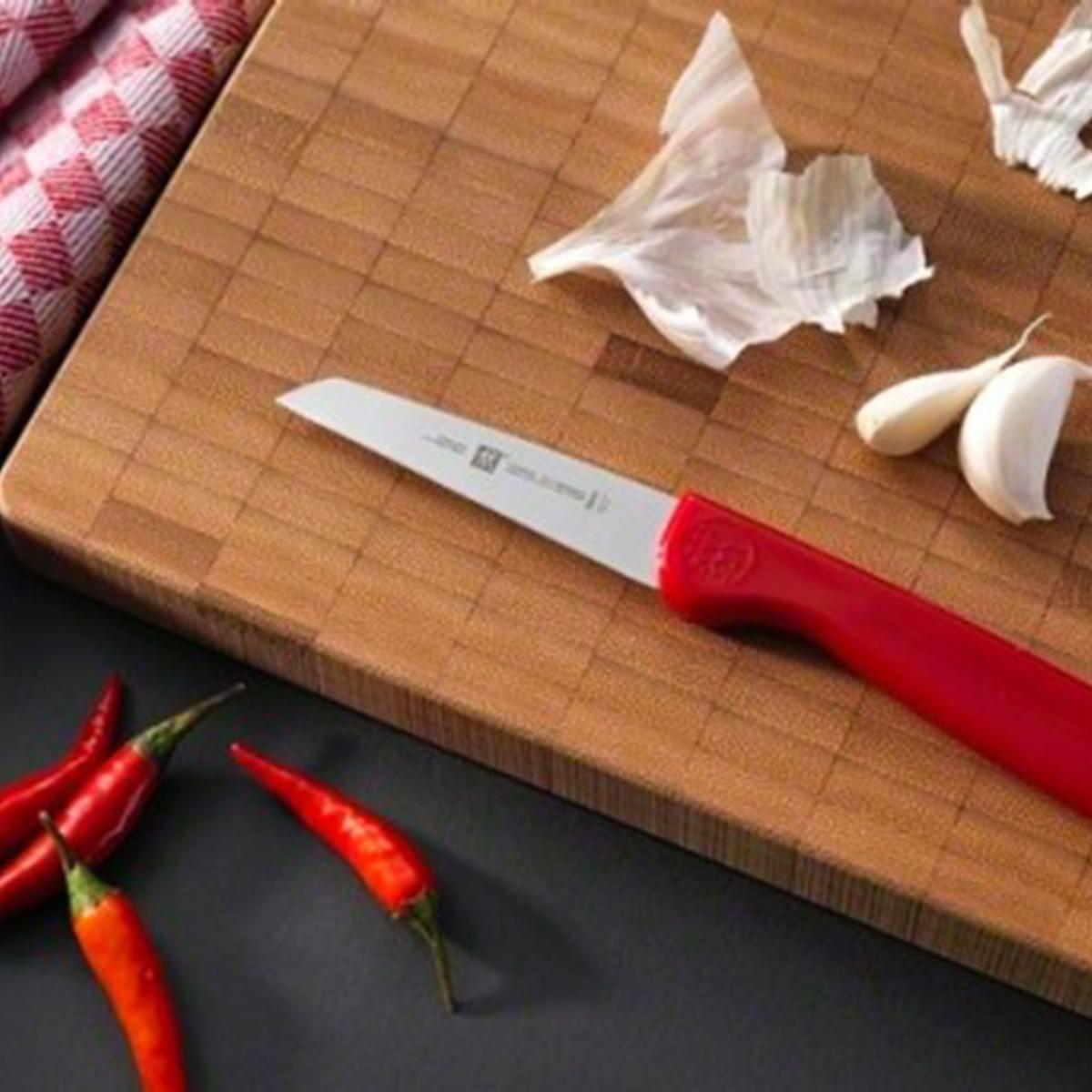 ZWILLING - Bộ dao làm bếp Twin Grip màu đỏ - 2 món