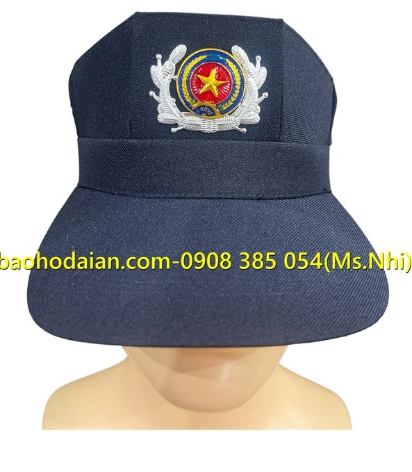 Nón bảo vệ 3 cạnh màu xanh dương kèm sao