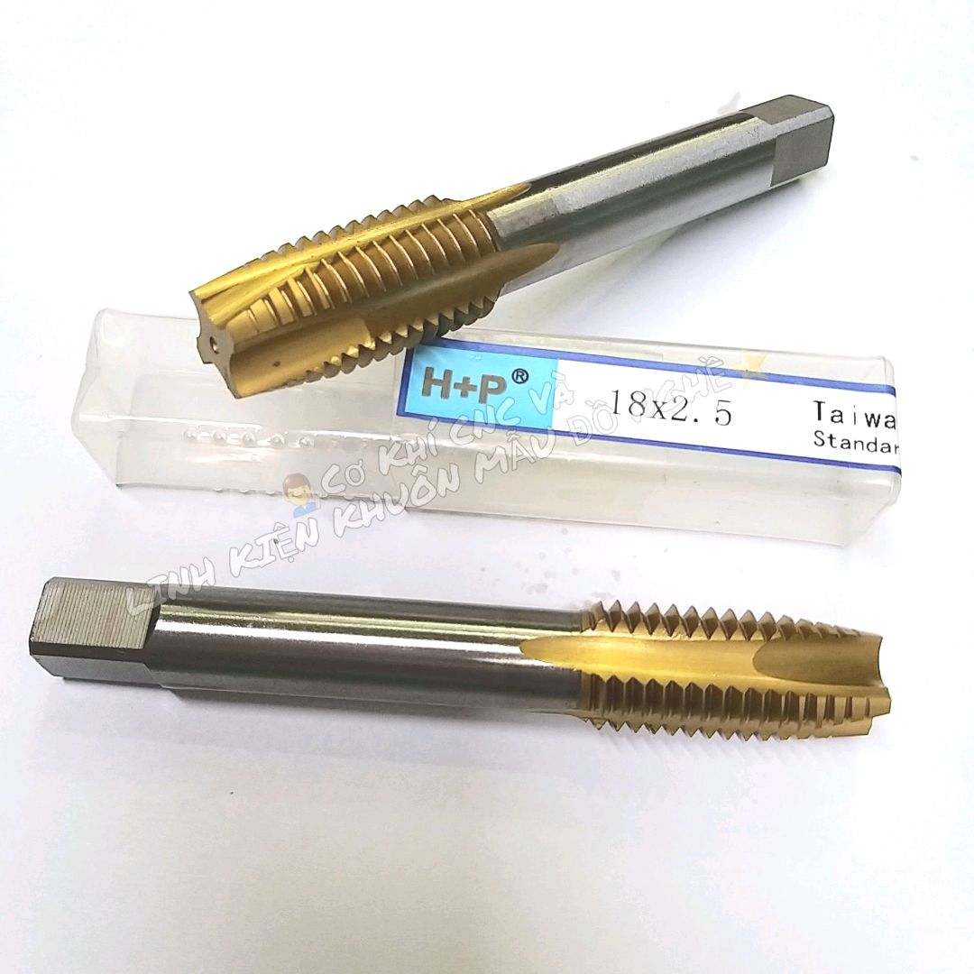 [HCM]Mũi Taro H+P Vàng Thẳng M18 x 2.5 (Vàng)