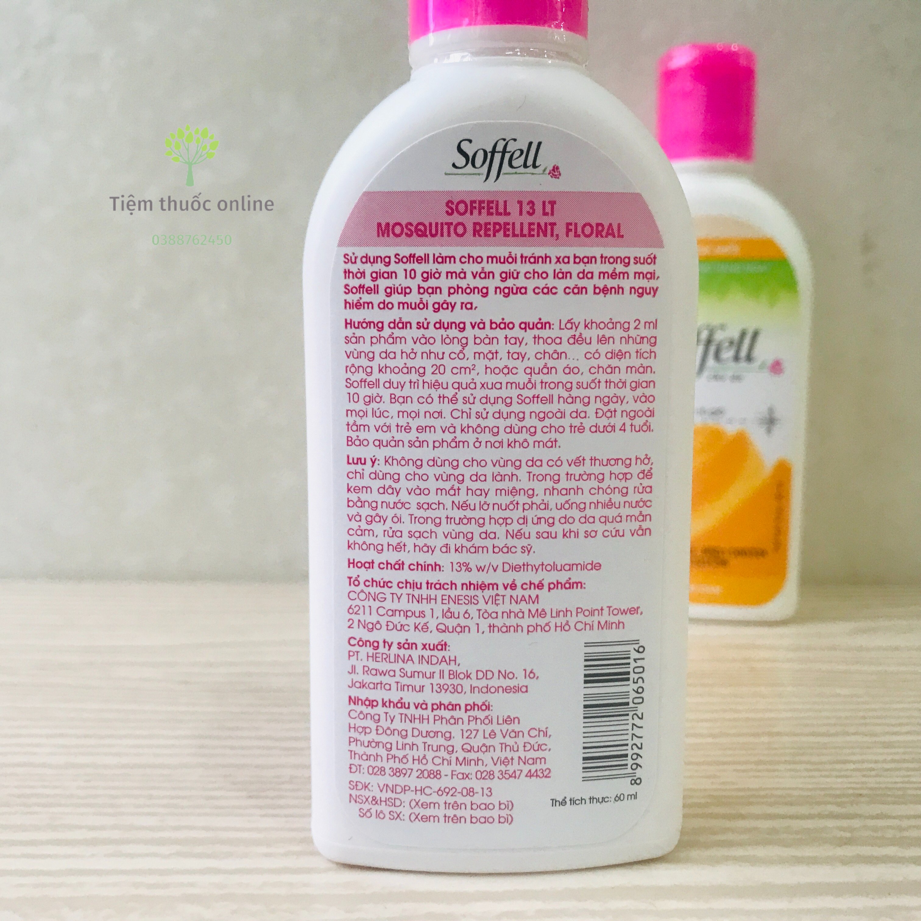 Kem chống muỗi Soffel 60ml