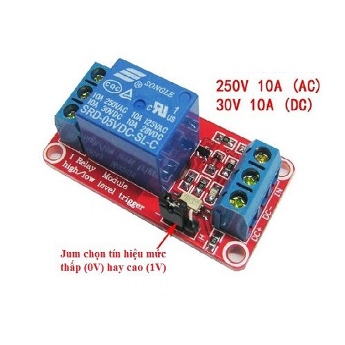 Module Relay 1 kênh 2 Kênh 5V /12v có opto cách ly