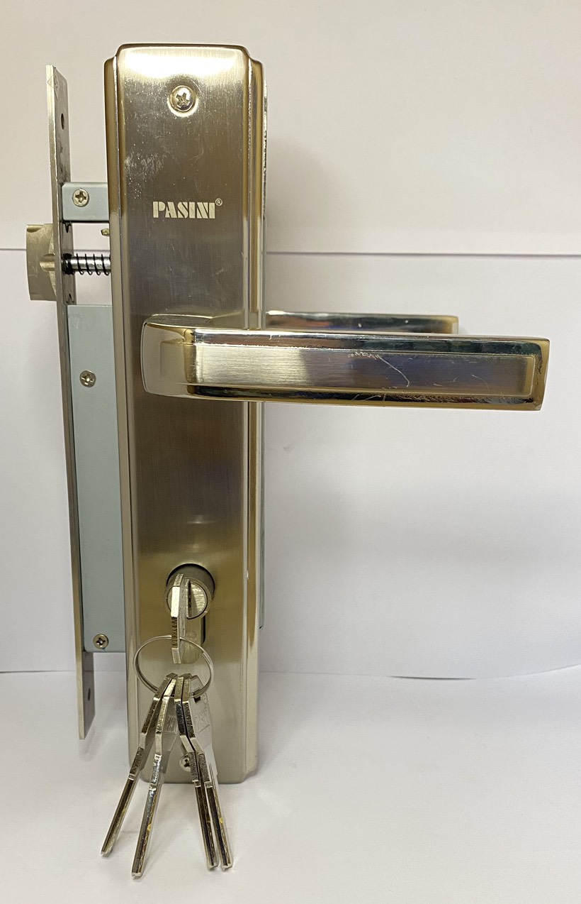 KHÓA TAY GẠT PASINI 9899 MÀU NIKEN MỜ