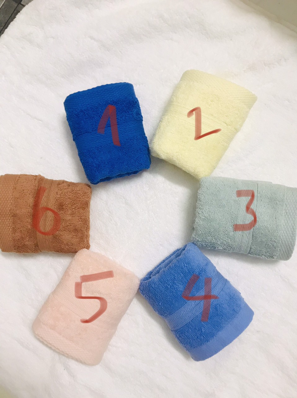 khan mat 30x50cm 100% chất cotton thấm hút tốt