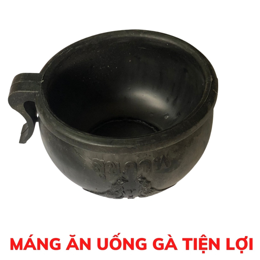 gáo ăn cao su kiểu thái lan.[ 1 cái ] máng ăn cho gà. máng ăn uống cho gia cầm.chén ăn uống cho chim. 3