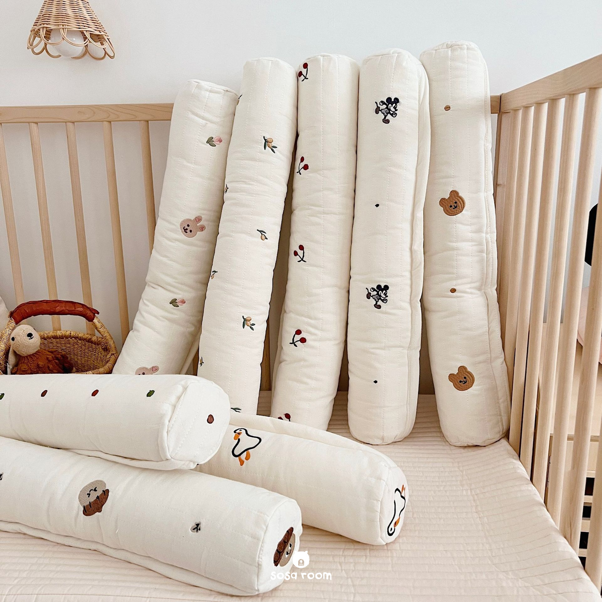 [4 mẫu] Gối ôm size nhỏ cho bé 60cm, kèm ruột bông